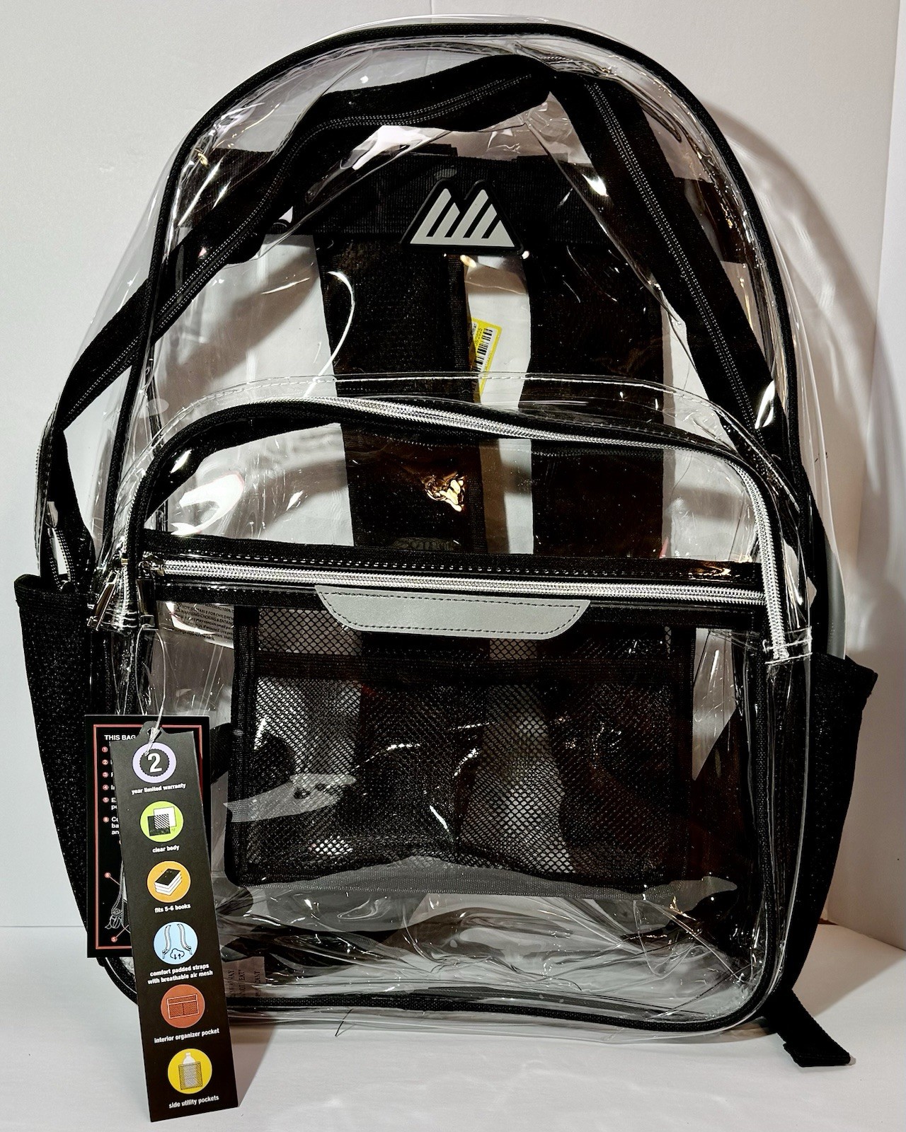 “Two” Summit Ridge Back Packs Black&Clear-Rose&Clear New W/Tags 2