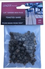 New 1/4″ Trex “Toasted Sand” Plugs for Composite Decking