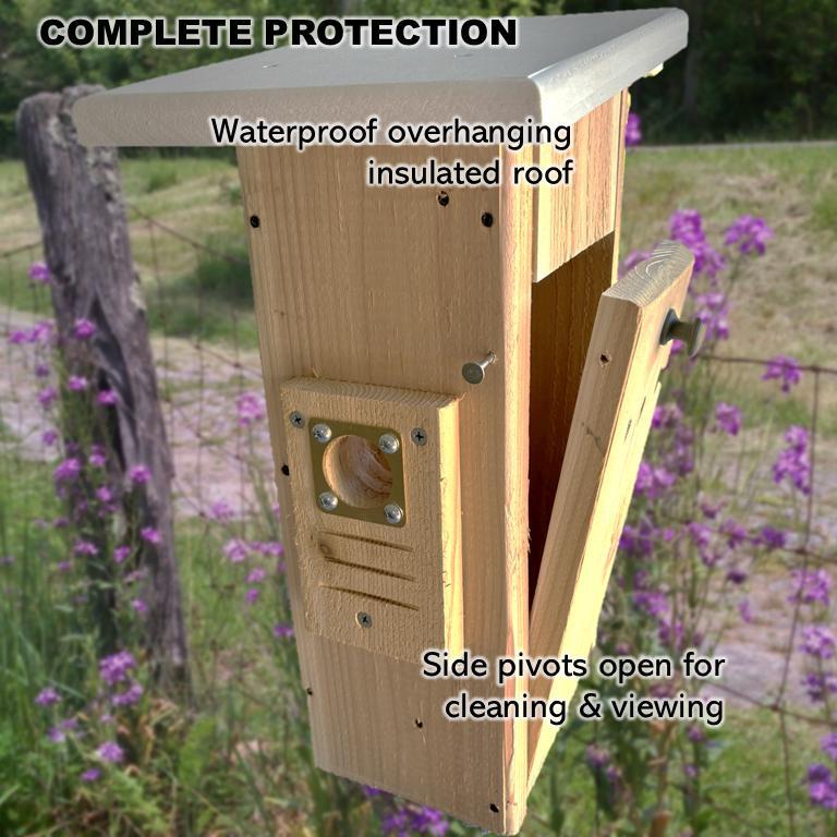 Camera-Ready Bluebird House | Cedar | Insulated | Predator Guard | Weatherproof gallery