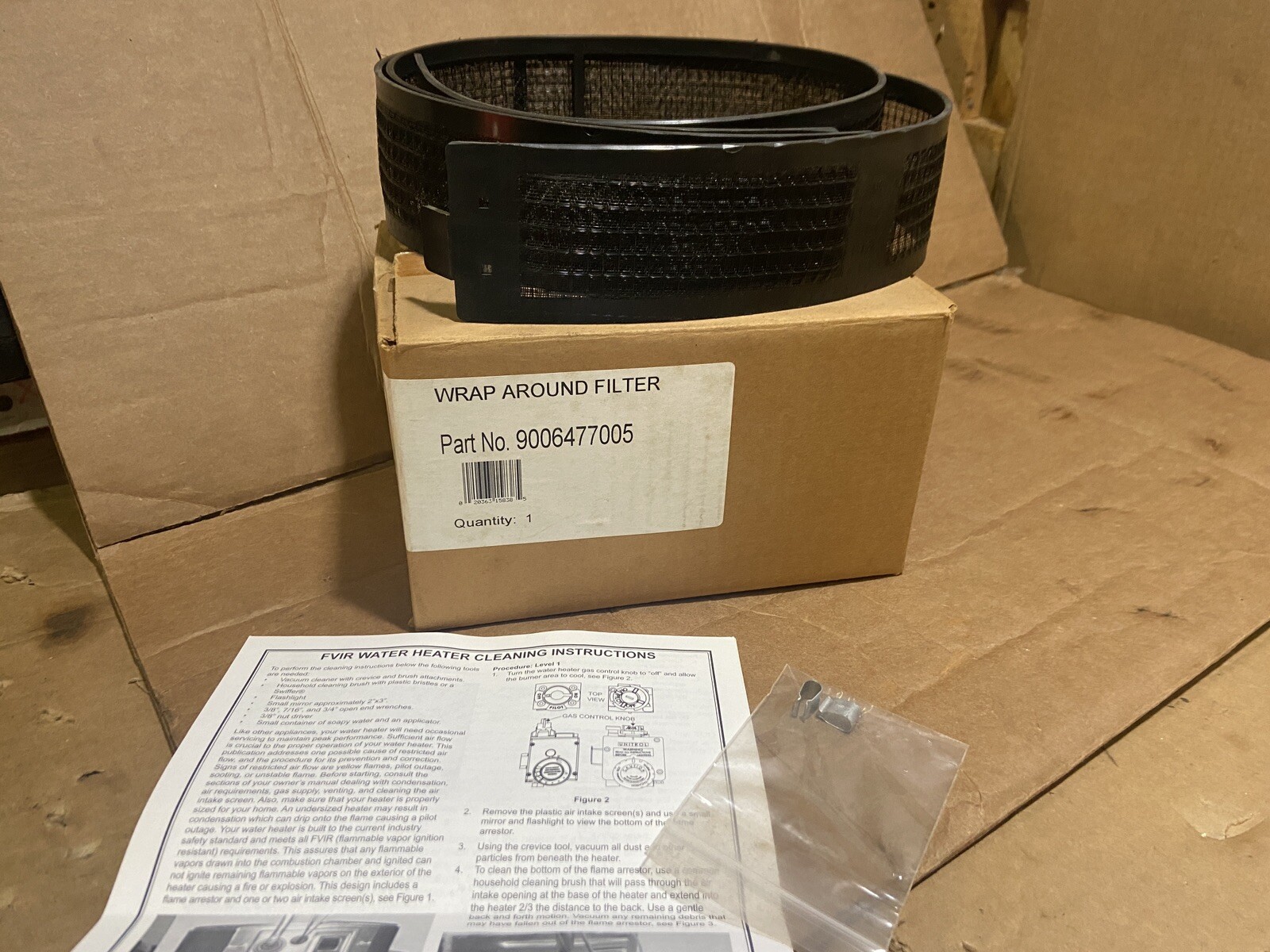A.O. Smith 9006477005 Wrap Around Flame Guard Filter for FVIR Gas Water Heater gallery