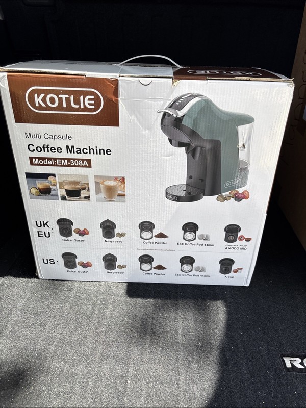 Kotlie Multi Capsule Coffee Machine 19 Bar 5 in 1 Rarer Green Edition EM-308A gallery