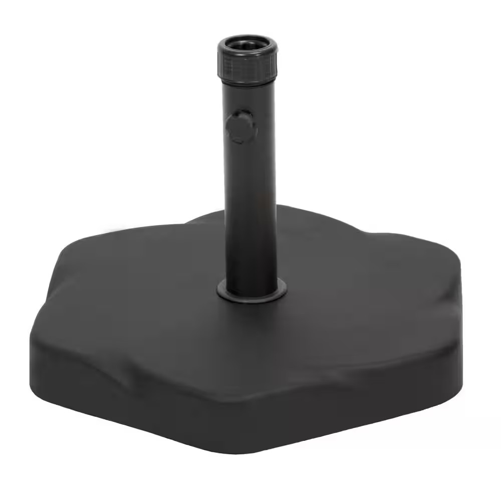 66 Lb. Hex Shape Concrete Patio Umbrella Base 18.90 In. Black gallery