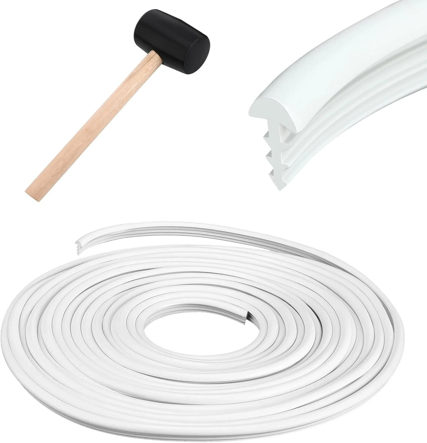 60 ft Swimming Pool Liner Lock Roll Pool Bead Lock White Pool Liner Bead Wedge gallery