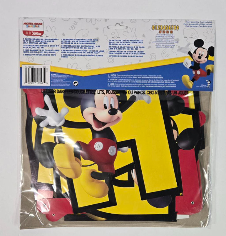 Disney Junior Mickey Customizable Happy Birthday Banner gallery