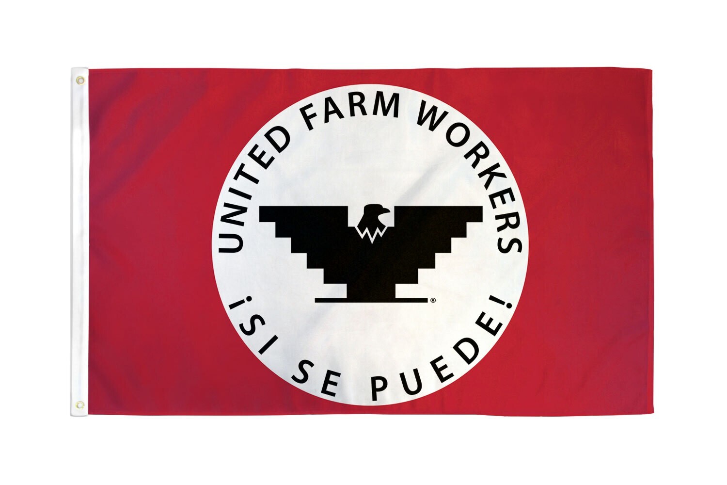 UFW Si Se Puede Flag 3x5ft Poly Cesar Chavez Farmer Union Huelga Protest Flag gallery
