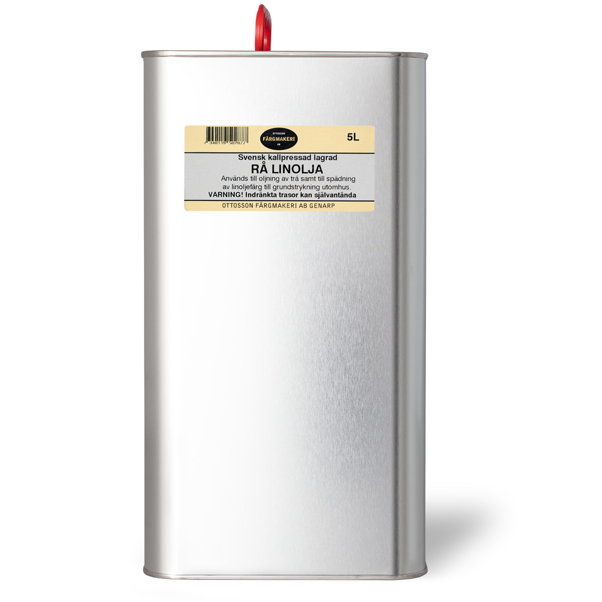 Ottosson Färgmakeri - Cold Pressed Raw Linseed Oil 5 Liter gallery