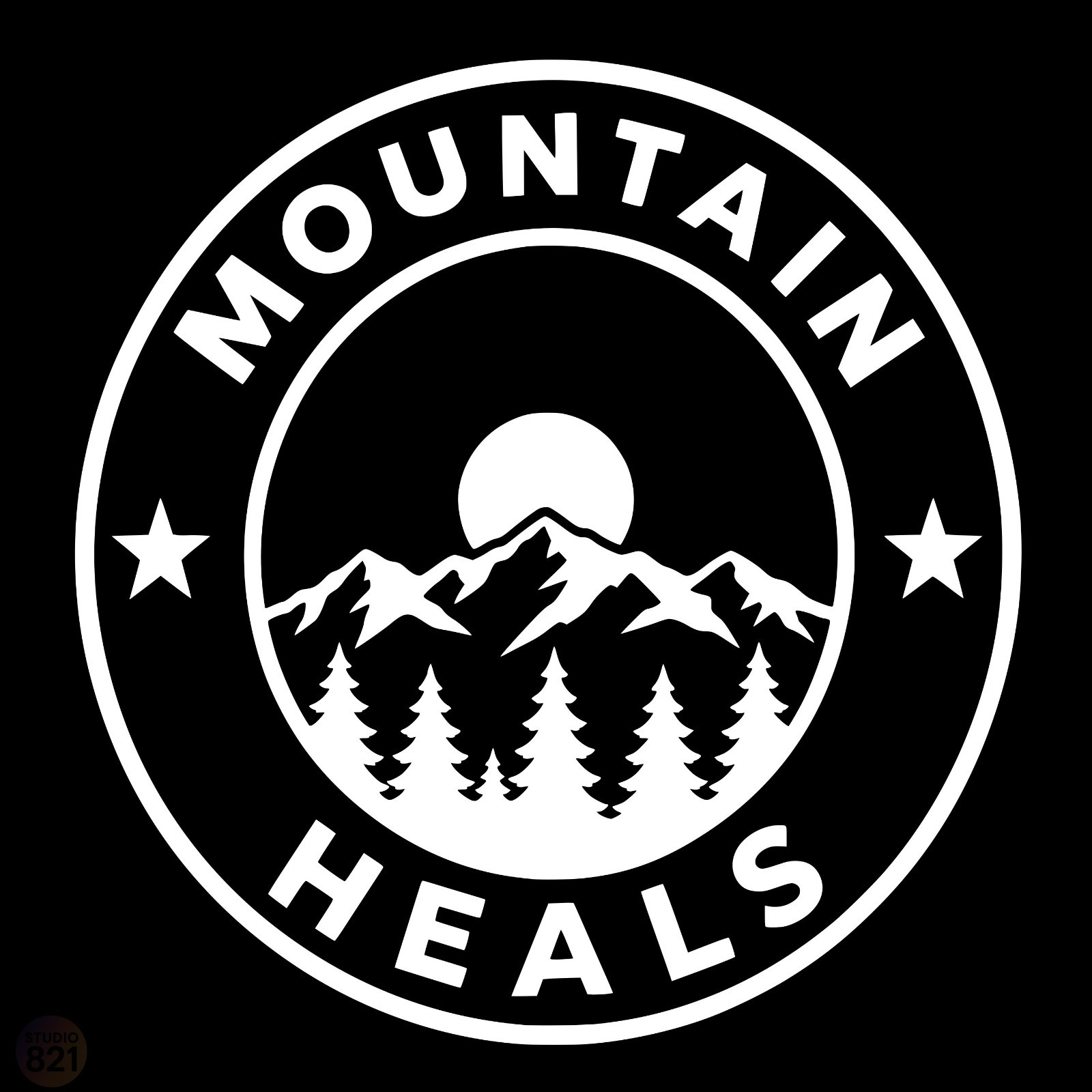 Mountain Heals Logo Salt Life Vinyl Decal Sticker - Hiking camping trekking gallery
