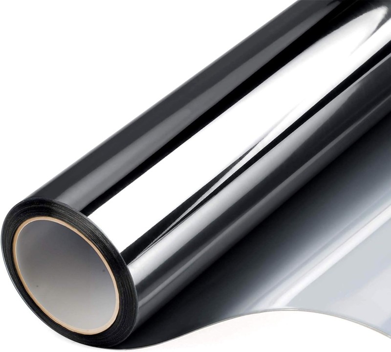 Elegantly Designed Black Silver Window Tint - 85% UV Block, Easy Static Cling gallery