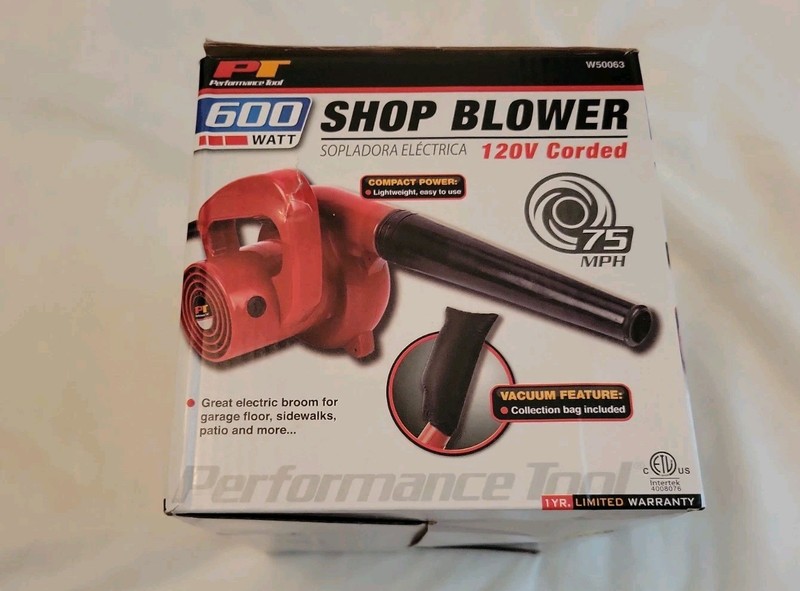 Performance Tool W50063 600W Compact Air Blower for Garages & Workshops gallery