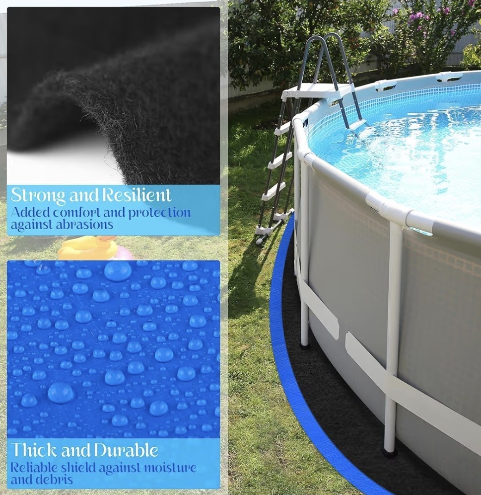2 12.5FT Round Pool Liner Pad Above Ground Pool Waterproof WE SHIP OVERSE gallery