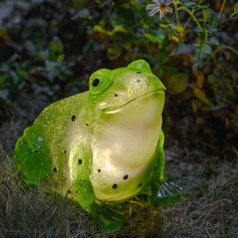 Waterproof Solar Frog Statue - E27 LED Mood Light - Highly Efficient Patio Decor gallery