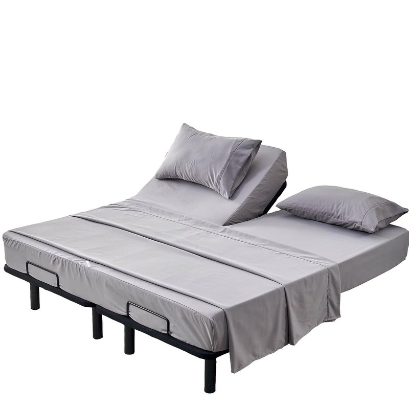 Split Top King Sheet Set Adjustable Bed 4 Piece Kingnex 28-30 Deep Pocket gallery