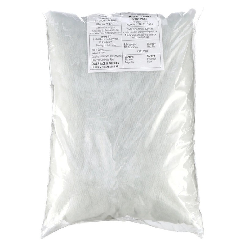 Rectangular Polyester Fiber Pillow Insert Standard Sham Form 12x16 Inches gallery