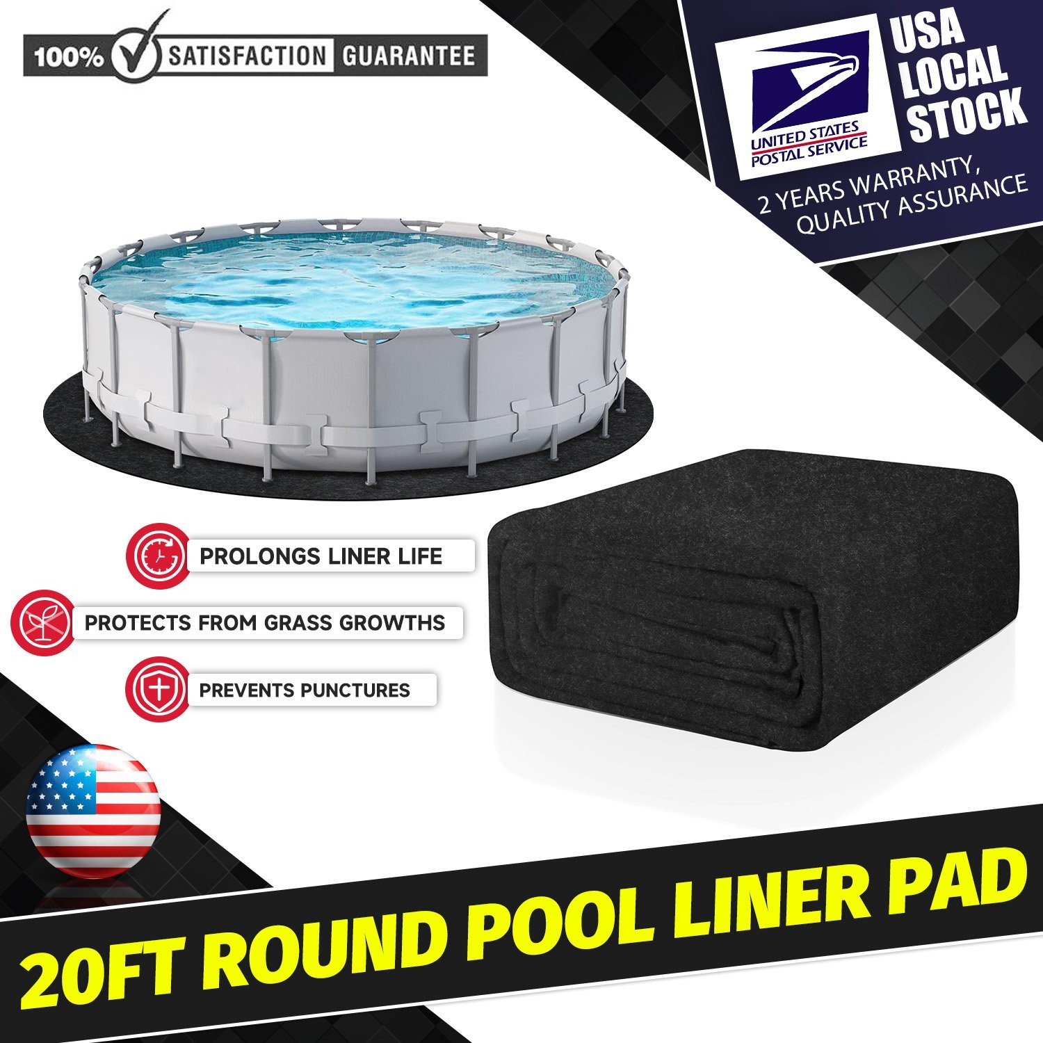 Easy to Install Swimming Pool Round Pool Liner Pool Pads for above Ground 20Ft gallery