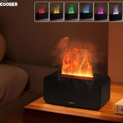 1pc Flame Effect Aroma Humidifier Essential Oil Diffuser with LED Light – NEW
