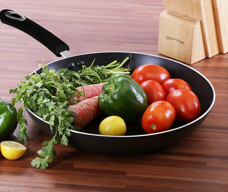 Utopia Kitchen 3 Piece Induction Bottom 8" 9.5" 11 inch Nonstick Frying Pan Set gallery