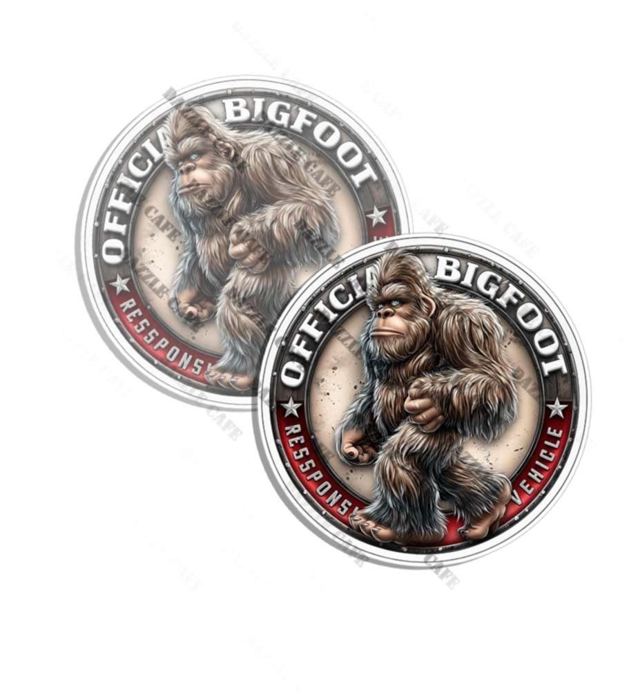 Official Bigfoot Response Vehicle Sticker Vinyl Funny Decal Made in USA 2PK gallery