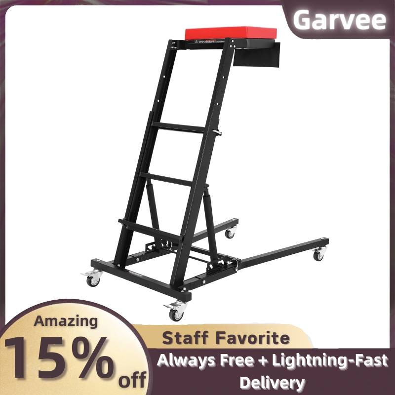 Adjustable Height Auto Creeper | 400LB Capacity, 4 Wheels, Foldable Frame gallery