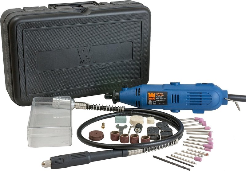 WEN Variable Speed Rotary Tool Kit Dremel Rotary Grinder Cutter with Flex Shaft gallery