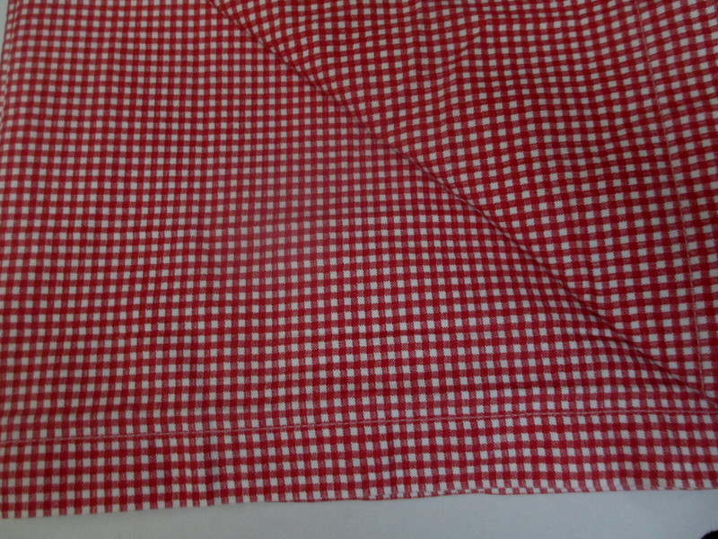 Ralph Lauren Small Gingham Red White Flat Sheet - Queen gallery