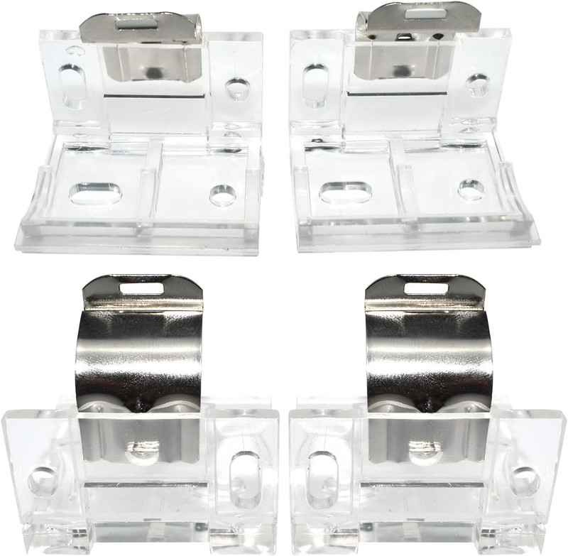 4 Pcs Cordless Shade Mounting Bracket with Metal Clips for 1" 25mm for PVC Co... gallery