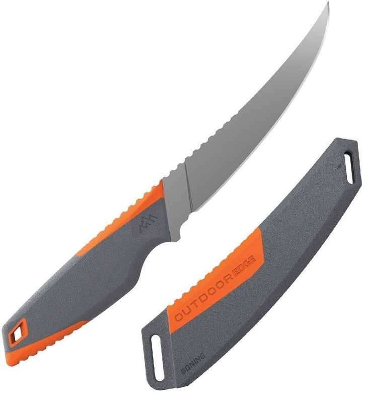 Outdoor Edge Vantex Boning Kitchen Knife 5" 7Cr17MoV Steel Blade GFN/TPR Handle gallery