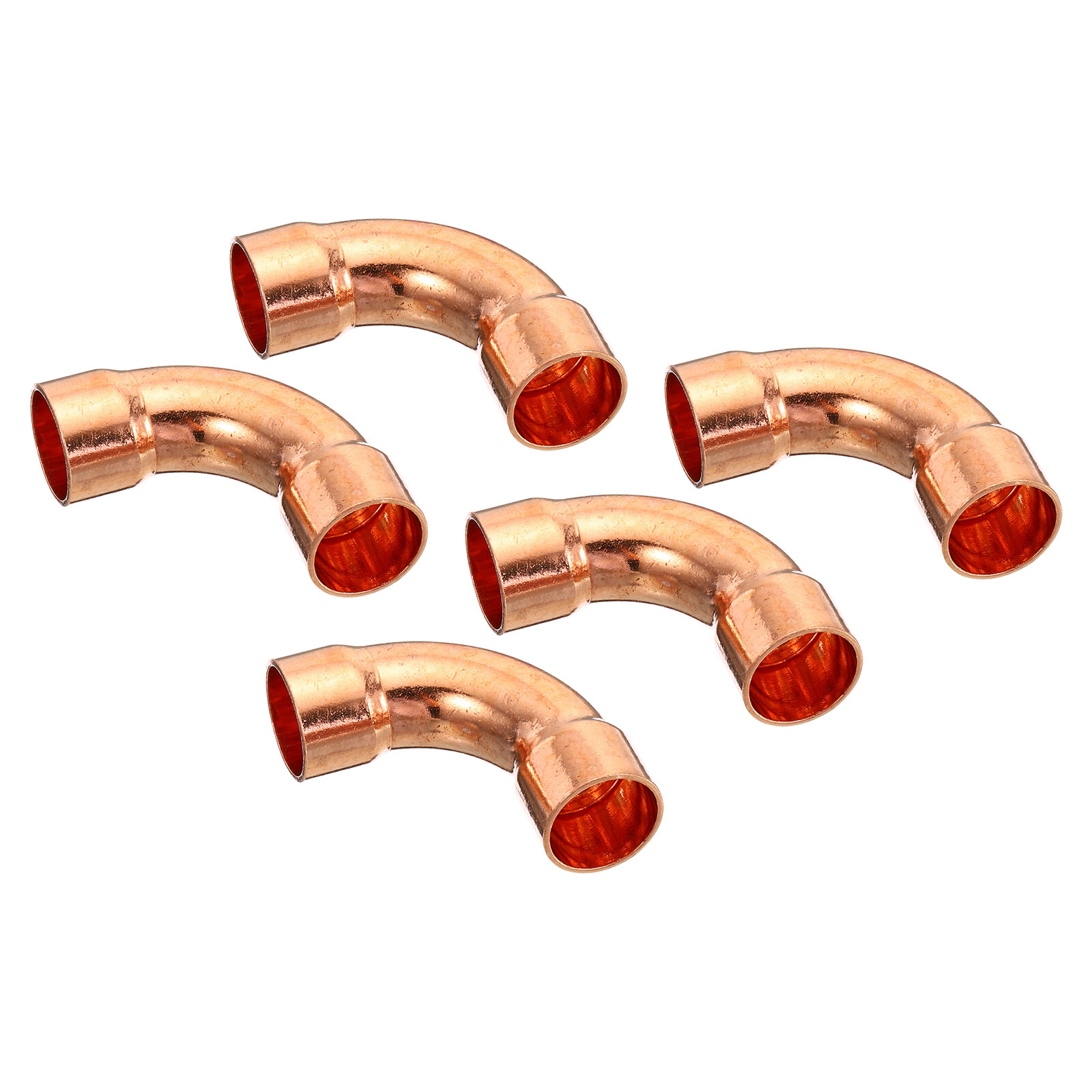 5pcs 5/8 inch Elbow Copper Pipe Fitting 90 degree Welding Plumbing Connector gallery