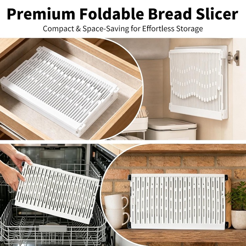 Bread Slicer for Homemade Bread, Foldable Compact with Adjustable Width | Bread gallery