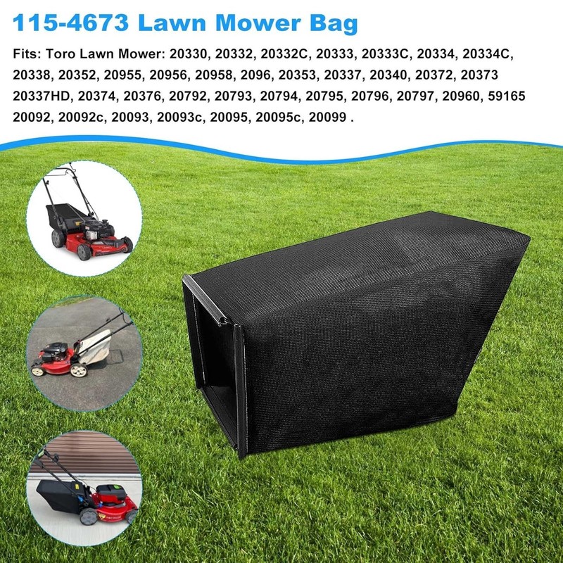 High-Quality Toro 115-4673 Grass Bag for 22" Lawn Mowers - Polyester Fabric gallery