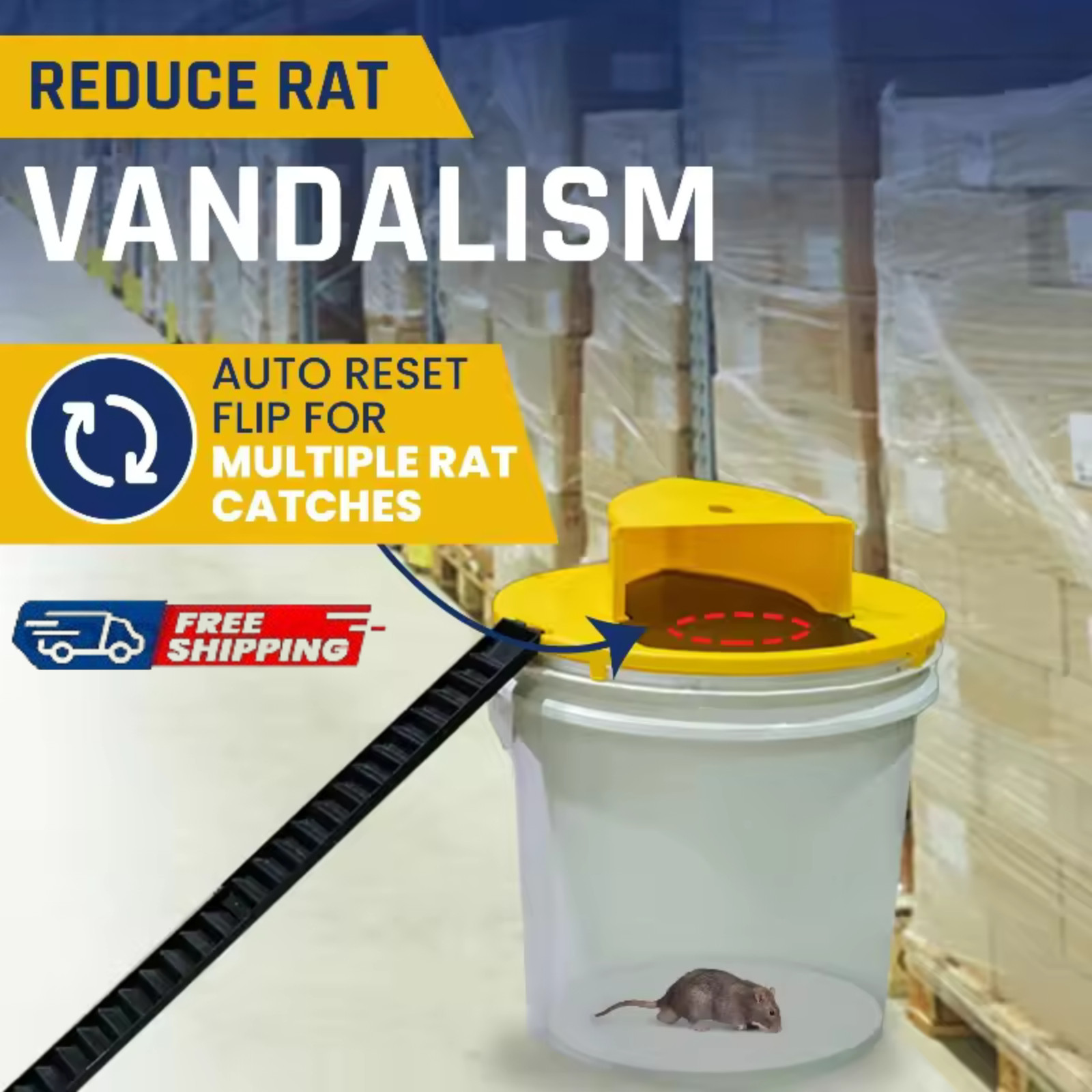 Mouse Rat Trap Flip & Slide Mouse Trap Bucket Catcher Mousetrap Slide Bucket Lid gallery