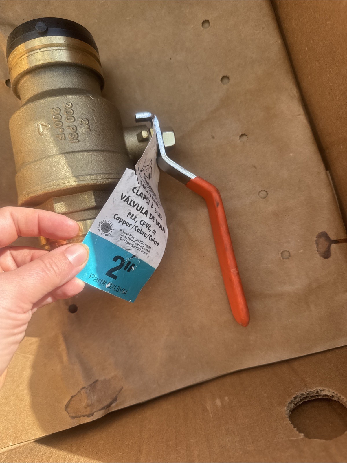 NEW UXLBV54 SharkBite 2" Ball Valve, Push to Connect PEX, CPVC or Copper gallery