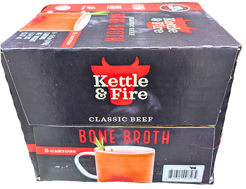 Kettle & Fire Beef Bone Broth 6 Count x 16.9 Oz EXP 06/2027 gallery