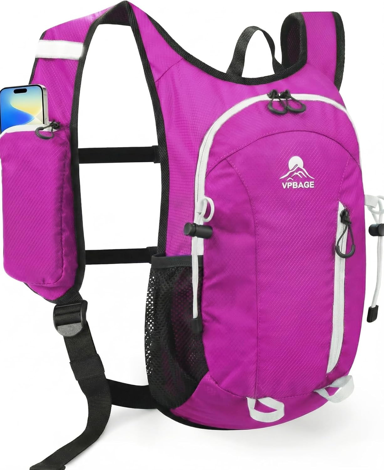 Foldable Small Hiking Backpack with 3 Strap Pockets – Lightweight 300D Spill-Pro