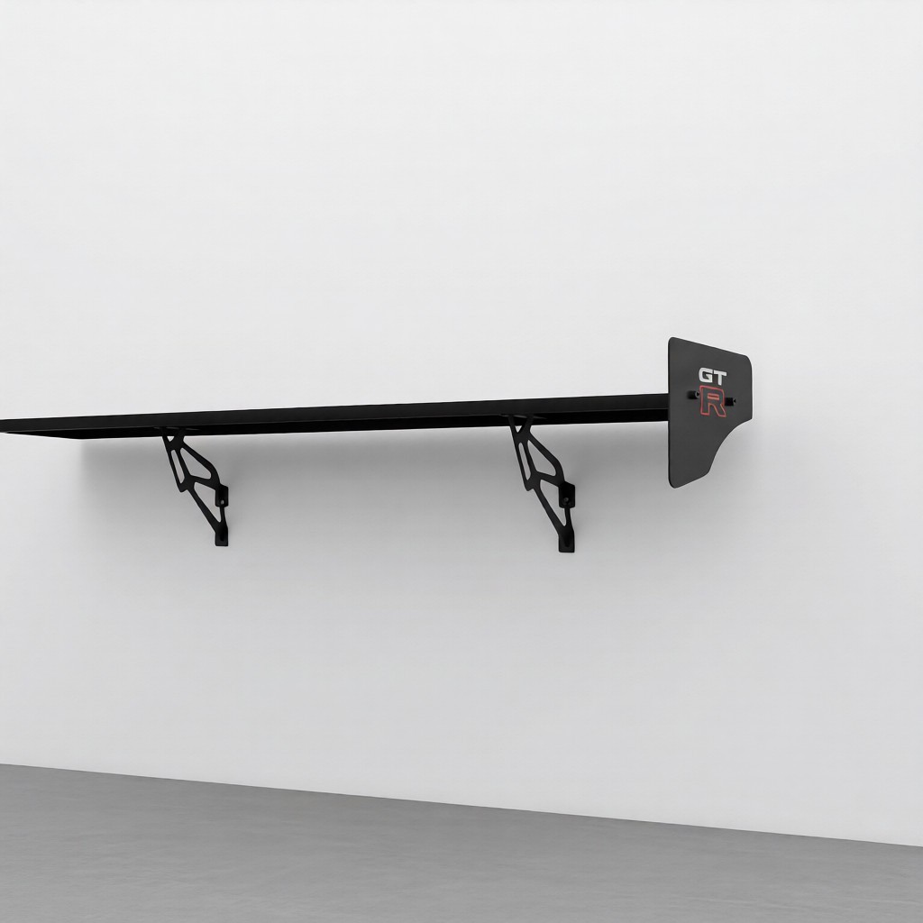 GTR Car Wing Spoiler Wall Shelf - Automotive Garage Man Cave, Garage Decor, Gift gallery