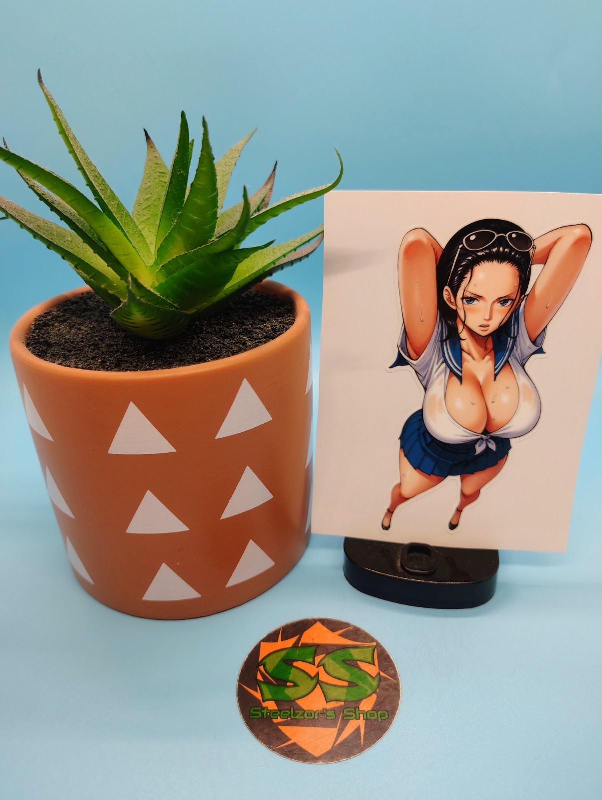 (4.5 Inches) One Piece - Nico Robin (Oppai #2) - Water-Resistant Vinyl Sticker gallery