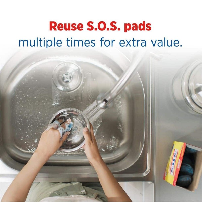 Steel Wool Soap Scouring Pads (18-Pack) (2-Boxes) gallery