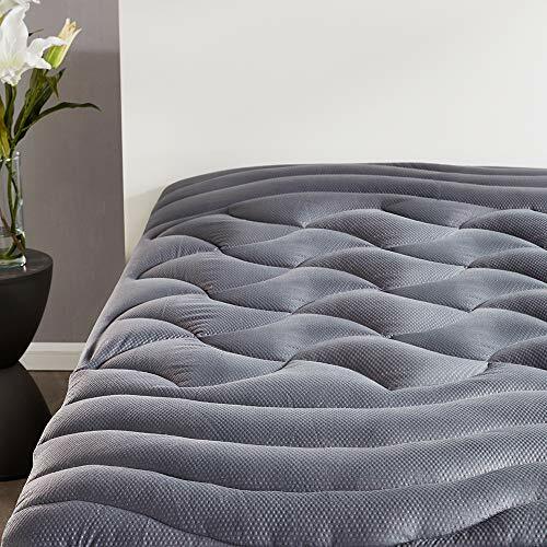 Quilted Fitted Mattress Topper Elastic Mattres Protector Cover Deep Pocket 8-21 gallery