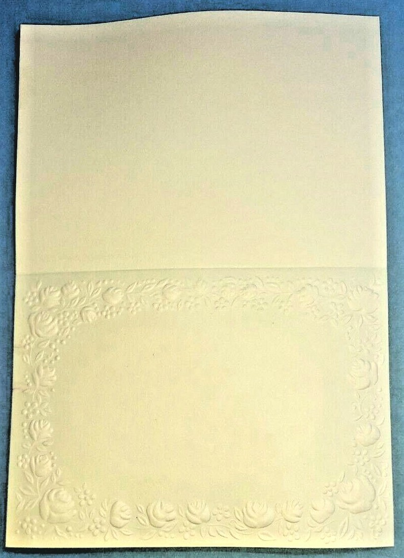 VINTAGE Sculpture Embossed Stationery Set Of 50 Sheets 7 3/8" wide x 5 1/8 high gallery