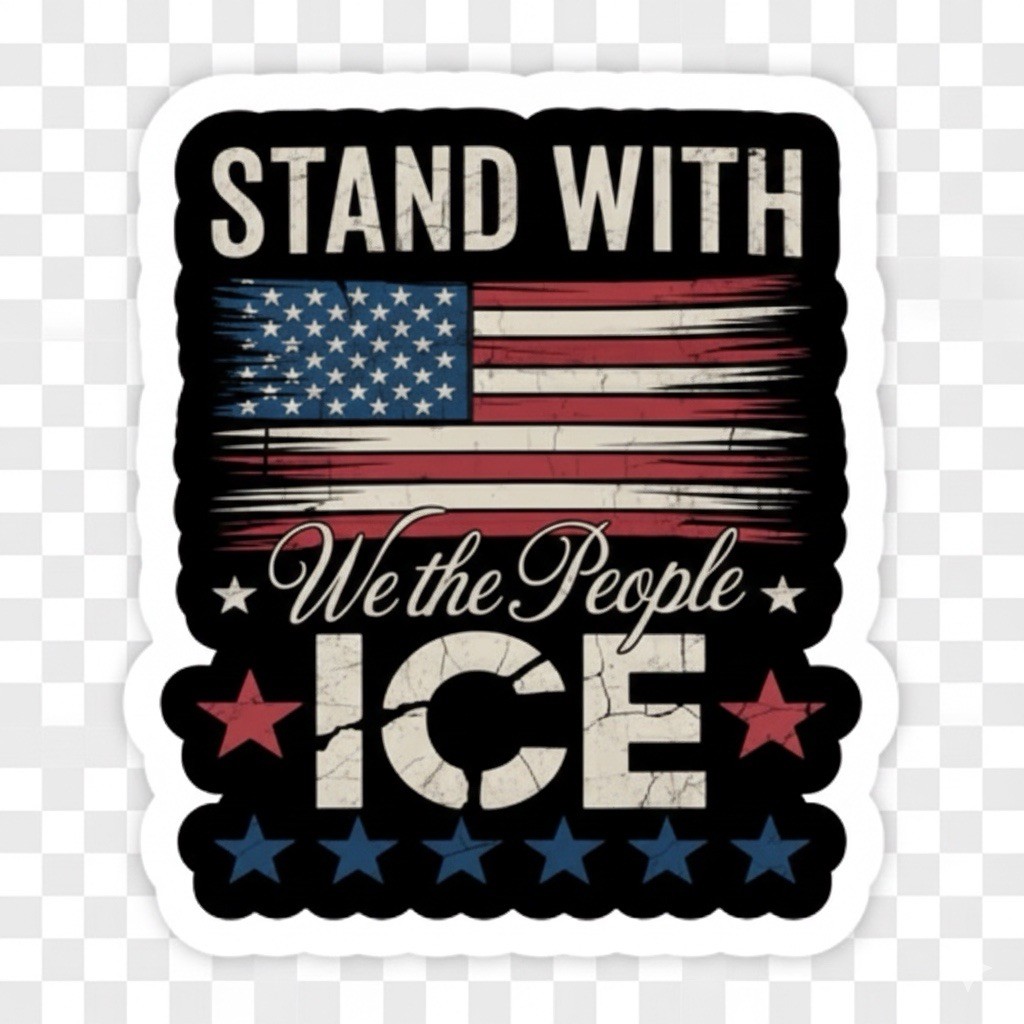 Support ICE 4” Sticker, Homeland Security, Pro Ice Decal, We The People Sticker gallery