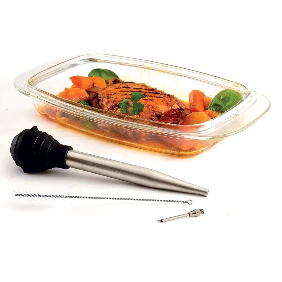 Norpro Deluxe Stainless Steel Baster with Injector & Cleaning Brush 5898 Turkey gallery