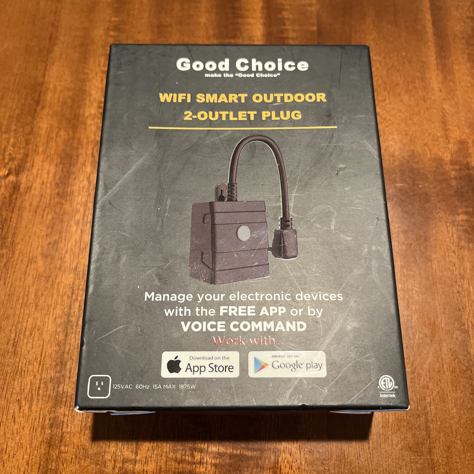 Good Choice Wi-Fi Smart Outdoor 2-Outlet Plug No Hub Required Apple/Google NIB gallery