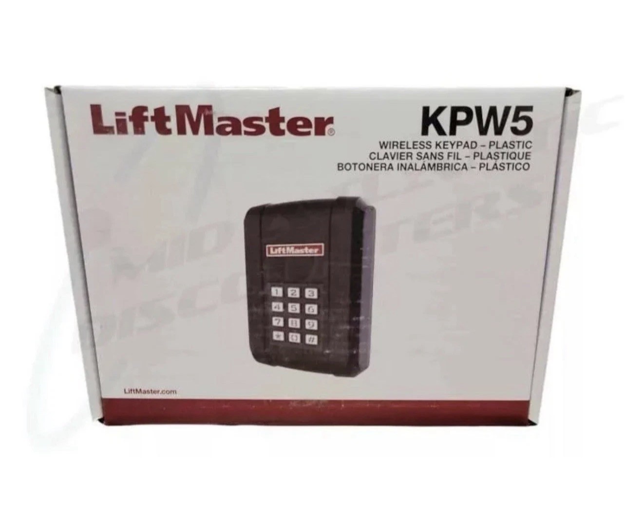 Liftmaster KPW5 5 Code Wireless Keypad Security+ 2.0 LED Backlight Metal Keypad gallery
