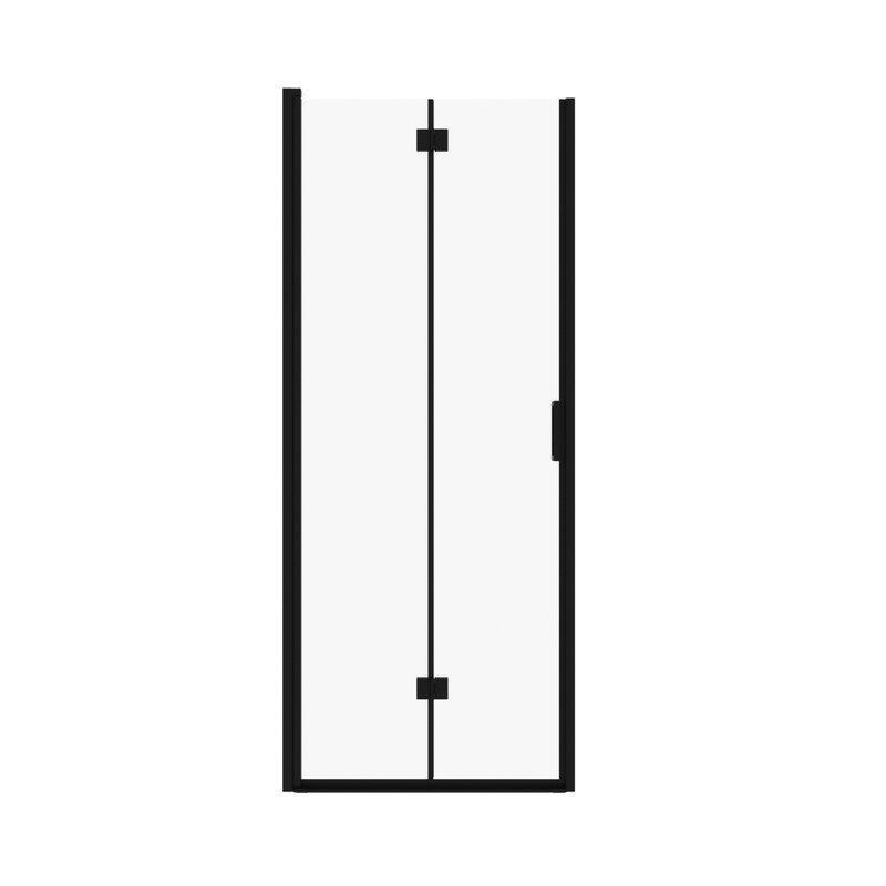 Semi-Frameless Folding Pivot Hinged Shower Door 32-33.2 in. W x 72 in. H,1/4" gallery
