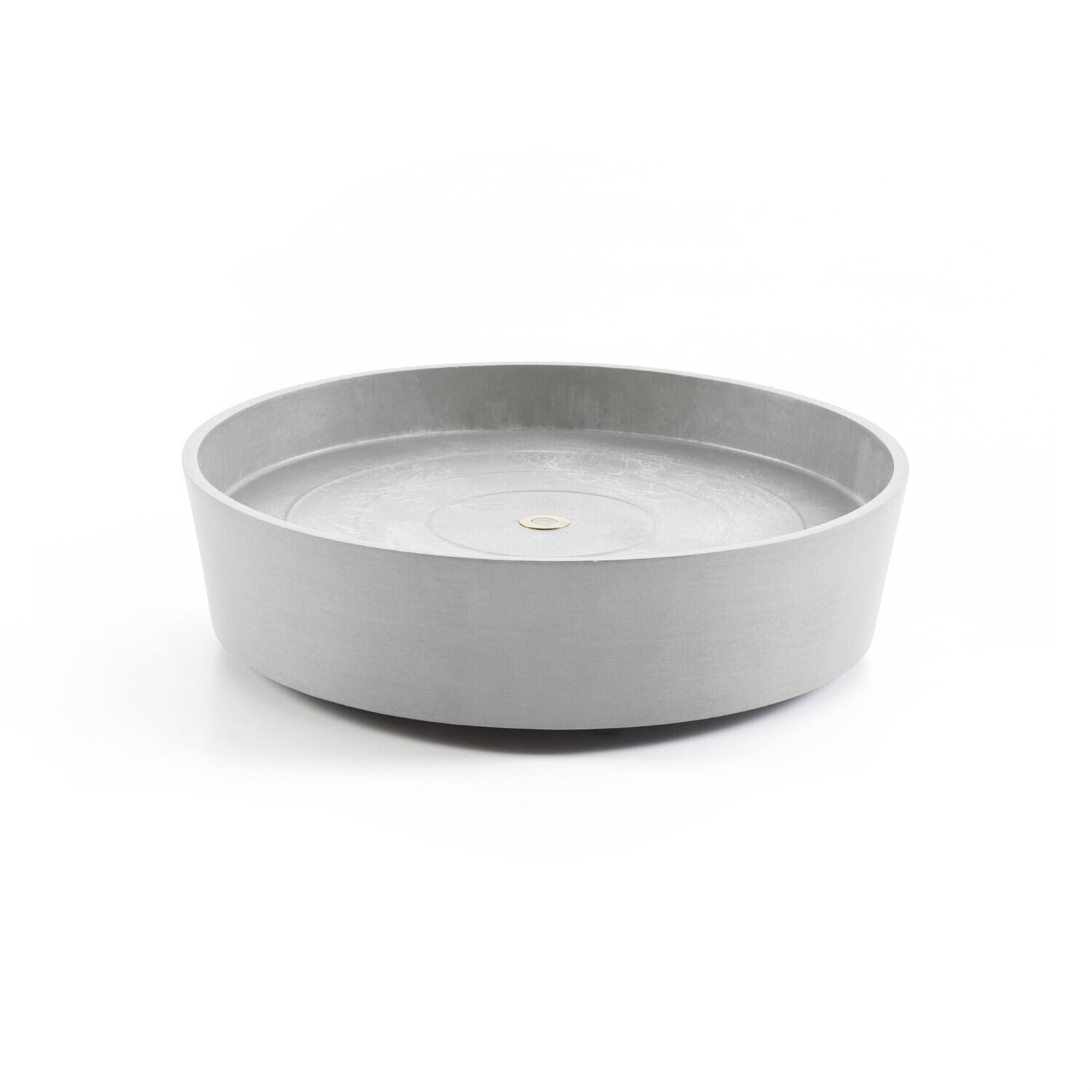 Ecopots Plastic Planter Saucer with Wheels, White Grey, 16" gallery