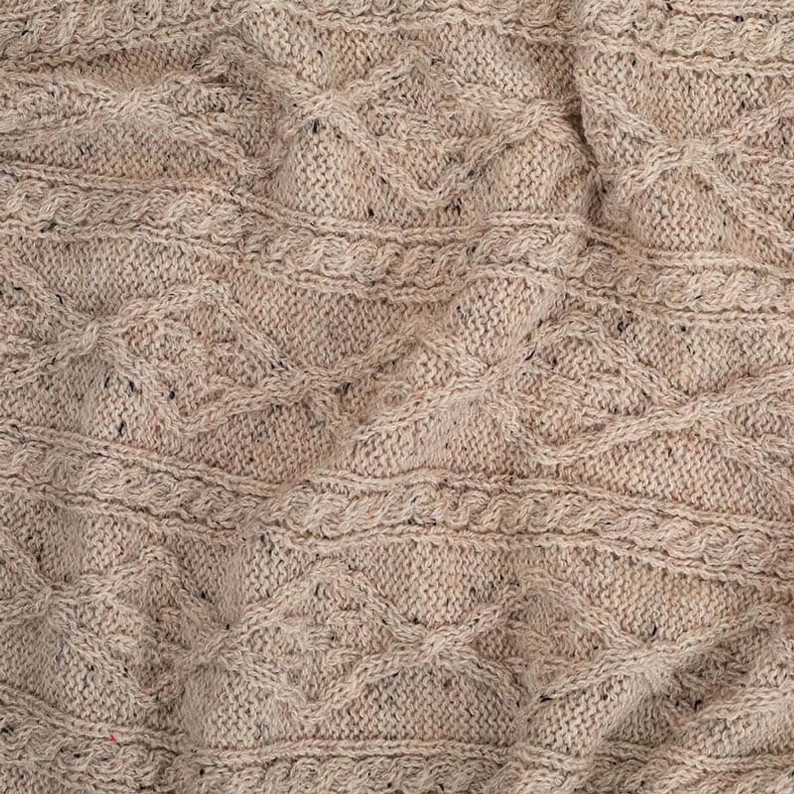100% Merino Wool - Aran Knit Couch Throw Blanket 40 x 60 (102 x 152 cm) (Skiddaw gallery