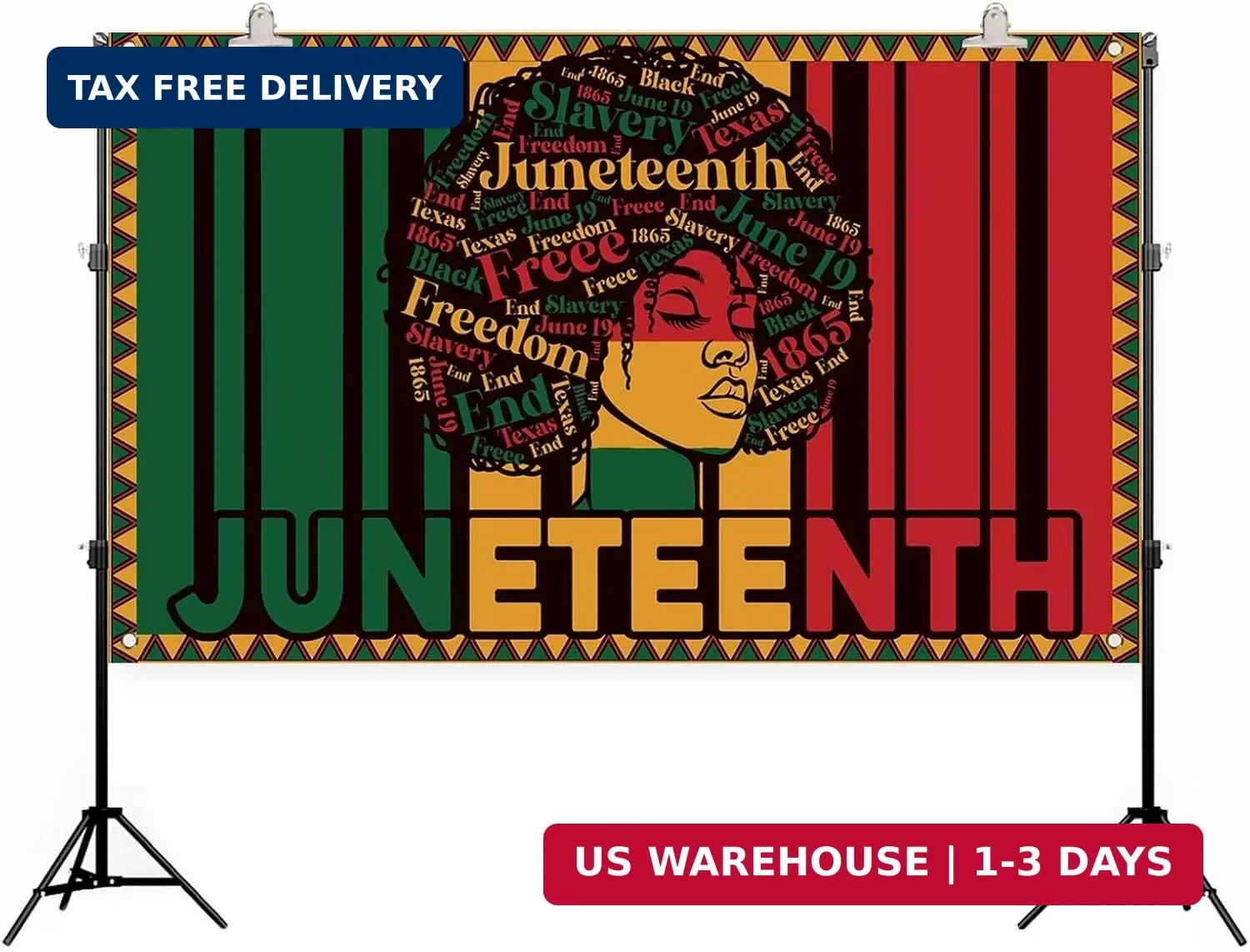 Juneteenth Backdrop for Photograpy Happy Juneteenth Banner Juneteenth Decor 19th gallery