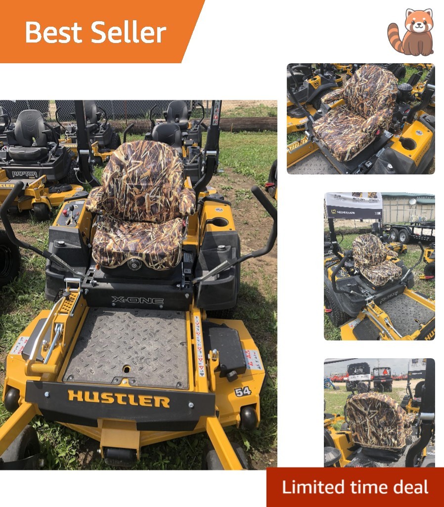 Hustler Fastrak Custom Seat Covers - Waterproof, Machine Washable Camo Design gallery