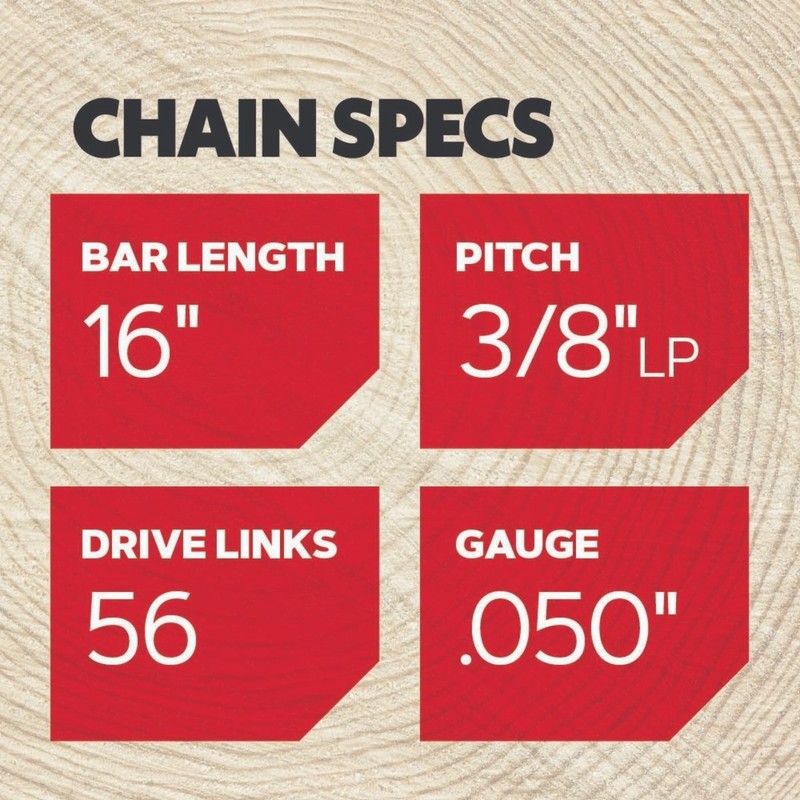 16" Bar & 2 Chains For Echo CS-345, CS-346, CS-351, 160SDET041 / 91VXL056G(2) gallery