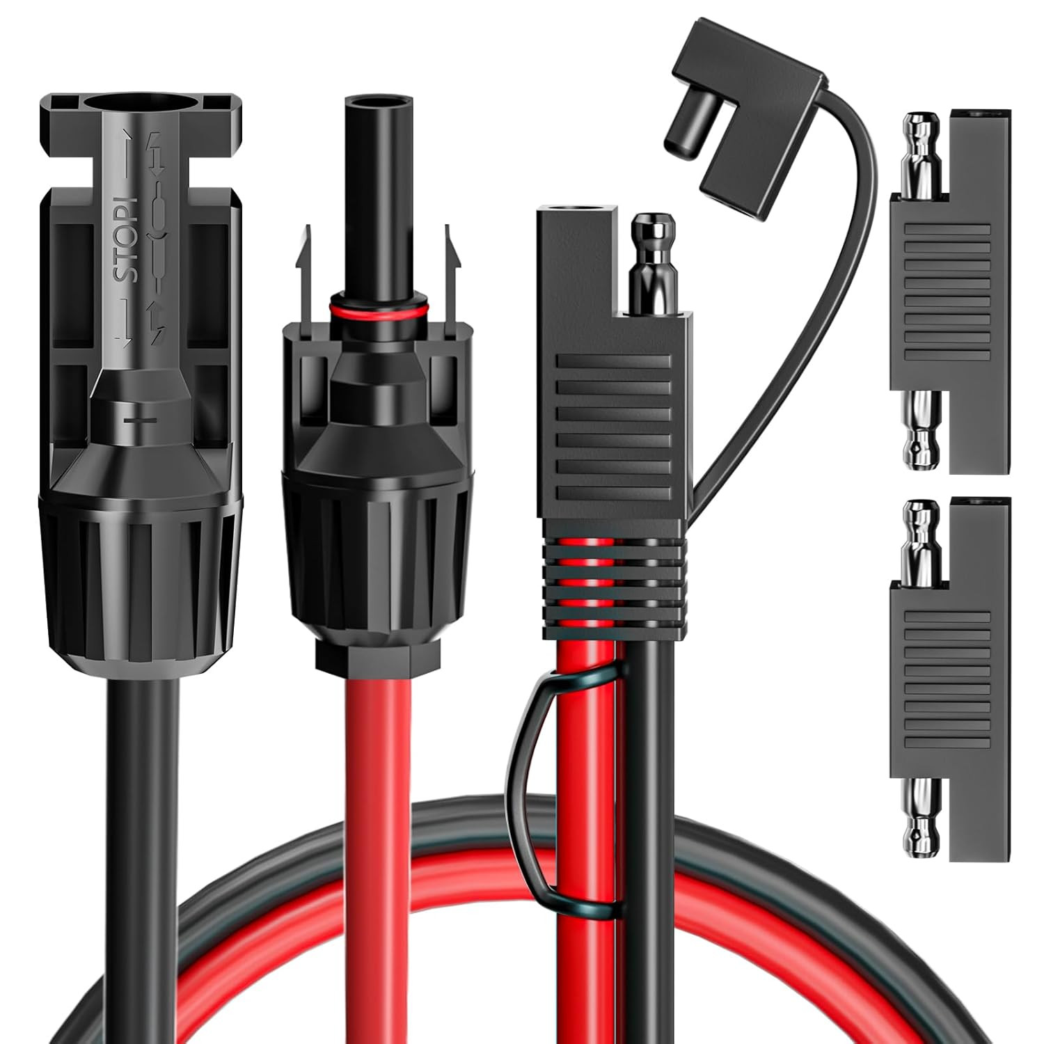 Solar Panel Connectors to SAE Adapter Cable 10AWG Solar to SAE PV Extension Wir gallery