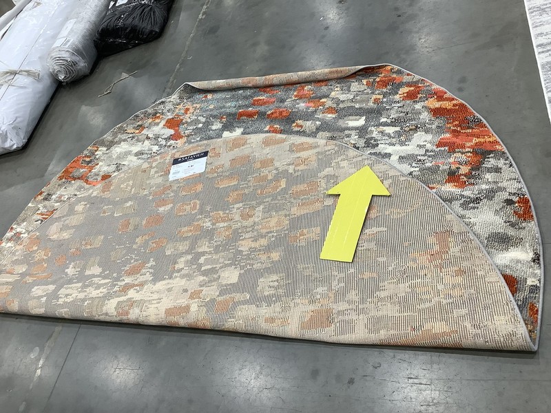 GREY ORANGE 9'-0" x 9'-0" Broken Thread Rug, Reduced Price 1172681834 MAD425H-9R gallery